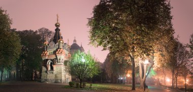 Gomel / Beyaz Rusya - 22 Ekim 2015: Zen Park'ta geç Lunaçarski