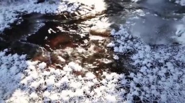 akşam güneş ışınlarının kış dereye