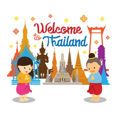 Sawasdee ve Tayland hoş geldiniz çocuklar