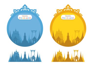 Tayland dönüm noktası etiket arka plan