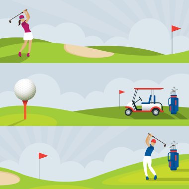 Golf, Golf Sahası afiş