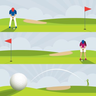 Golf, Golf Sahası afiş