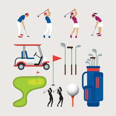 Golf Logo ve grafik öğeleri