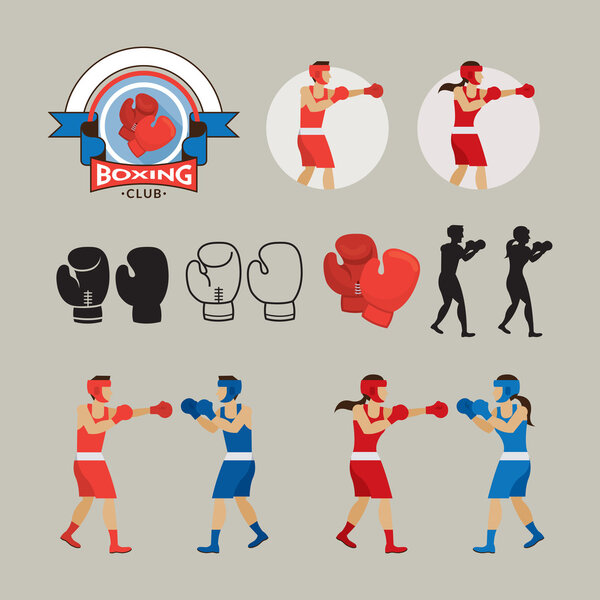 Boxing Graphic Elements