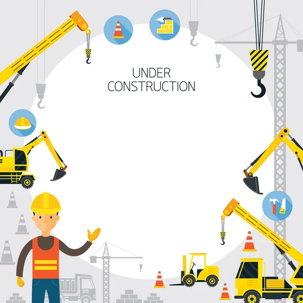 Cadre en construction — Image vectorielle