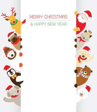 Noel ve kopya alanı hayvanlarla