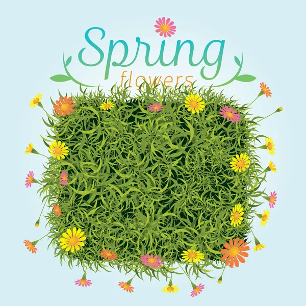 Flowers Spring Season Background — Stock Vector