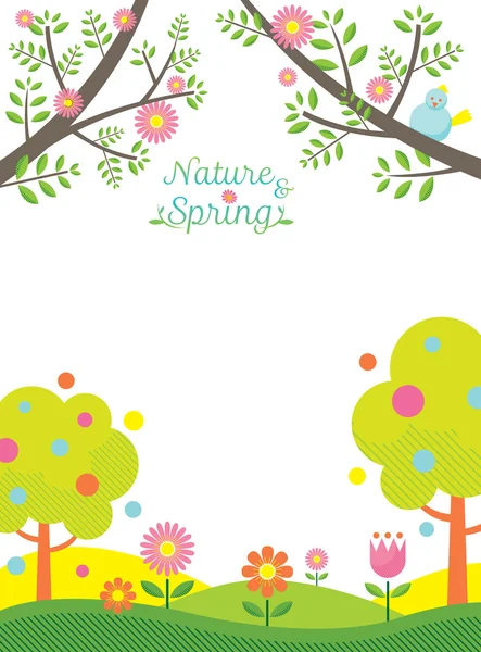 Spring Season Background — Stock Vector