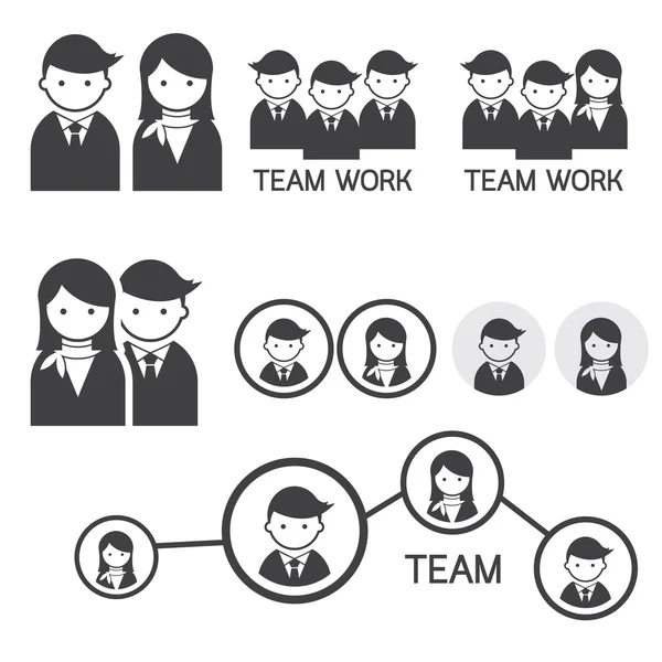 Simbolo di persone Business Team Concept — Vettoriale Stock