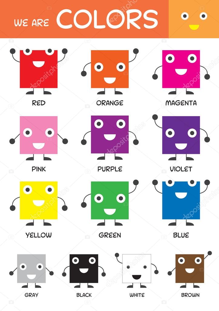 Kids Basic Colors Chart 