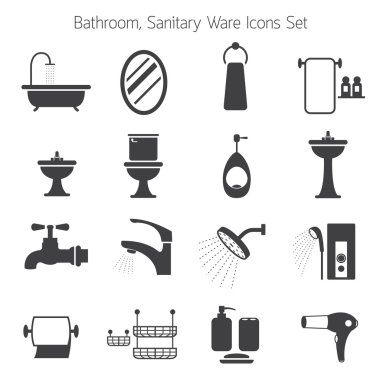 Banyo Mono simgeler kümesi