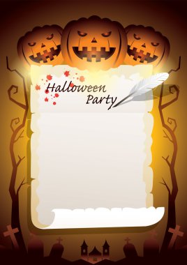 Halloween Pumpkins kaydırma kağıt ile