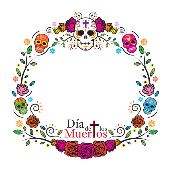 Day of the Dead Skulls Frame