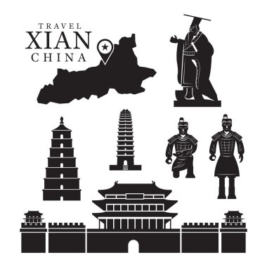 Xian, Çin, Mono kümesi nesneleri seyahat