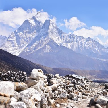 Mount Ama Dablam in Himalaya, Nepal clipart