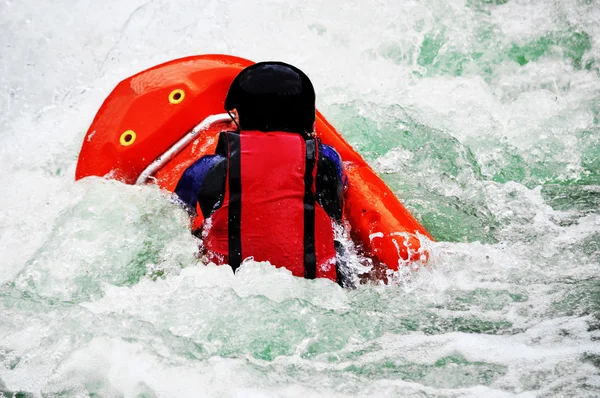 River Boogie als extremer und lustiger Flusssport — Stockfoto