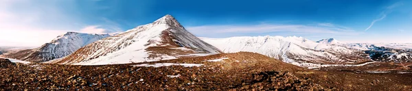 İzlanda sonbahar manzara panorama 1x3.8 oranı — Stok fotoğraf