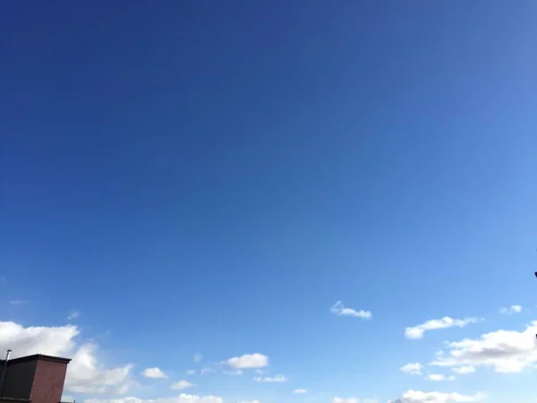 Manhã Céu Claro Sem Nuvens — Fotografia de Stock