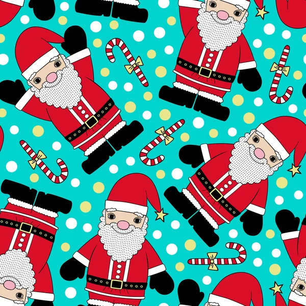 Santa claus naadloze patroon — Stockvector