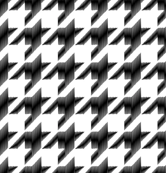 Houndstooth seamless mönster. — Stock vektor