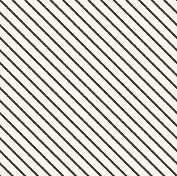 シームレスな斜めの黒と白のストライプのファブリックのパターン — ストックベクタ
