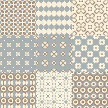 Retro geometrik duvar kağıtları