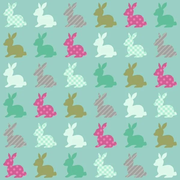 Modello conigli — Vettoriale Stock