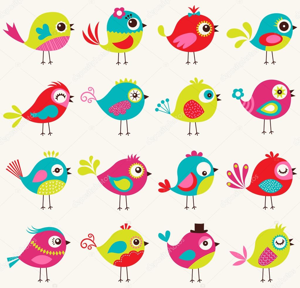 Seamless birds pattern