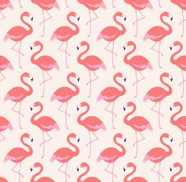 Flamingo kuşları desen