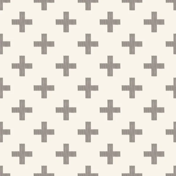 Seamless fabric geometric pattern — Stock Vector
