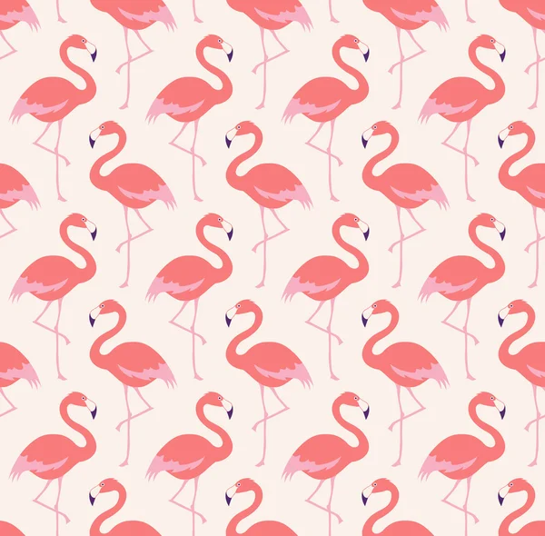 Flamingo vogels patroon Rechtenvrije Stockvectors