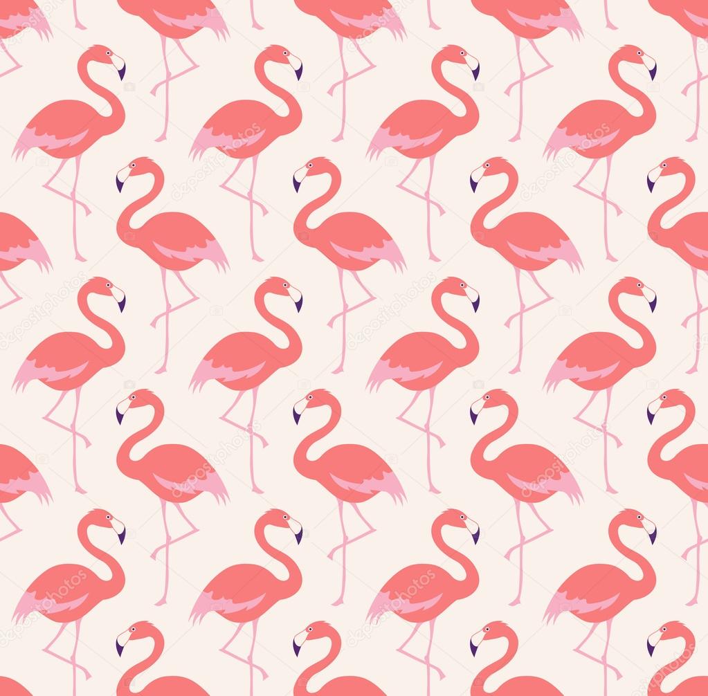 Flamingo birds pattern