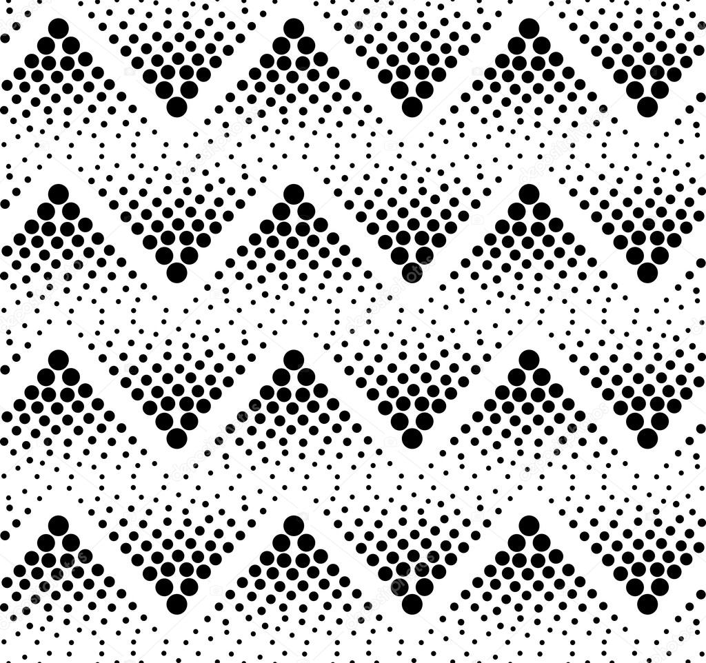 Black and white dots pattern