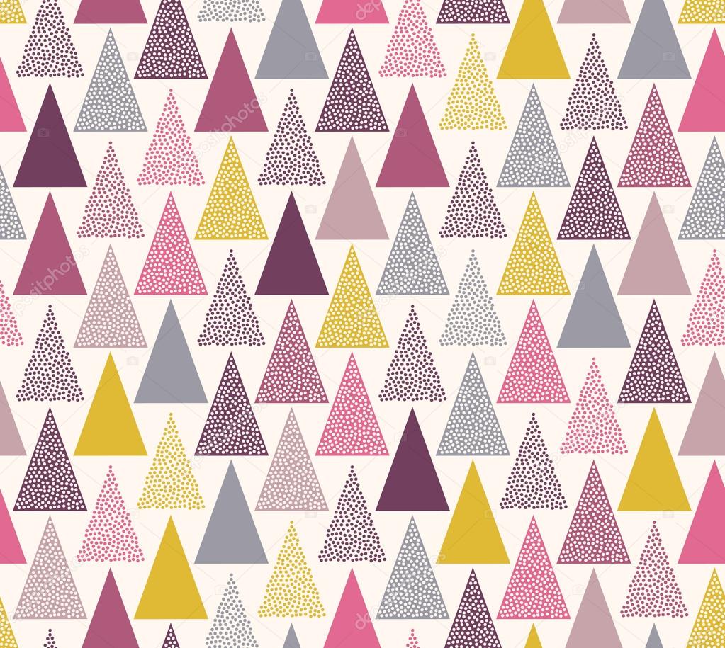 Triangles dots pattern — Stock Vector © kidstudio852 59200035