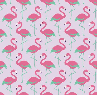 Flamingo kuşları desen
