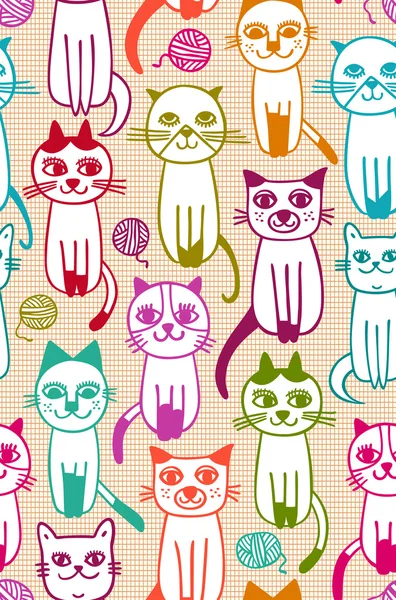 Modèle de chats — Image vectorielle