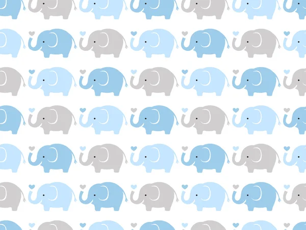 Elefantes de dibujos animados — Vector de stock