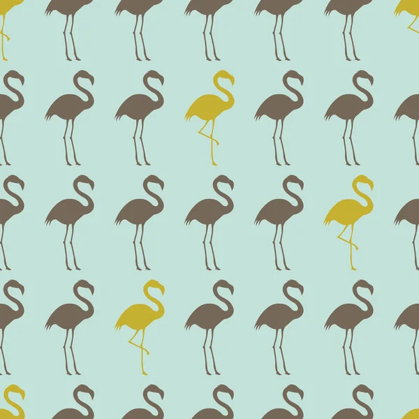 フラミンゴ鳥パターン — ストックベクタ