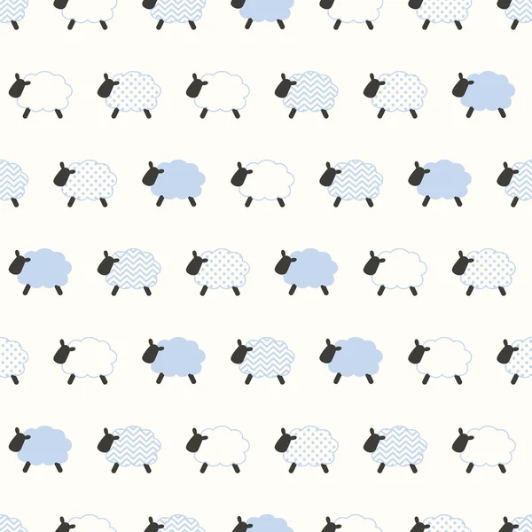 Schapen patroon — Stockvector