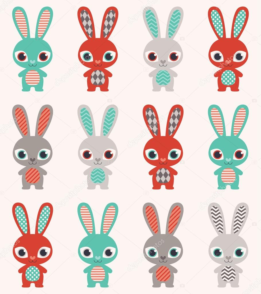 Rabbits wallpaper Stock Vector Image by ©kidstudio852 #59976423 Rabbits wallpaper Stock Vector Image by ©kidstudio852 #59976423