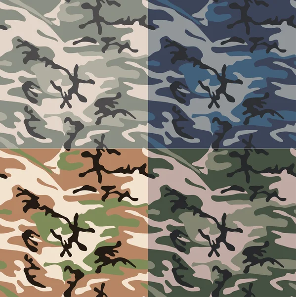 Seamless camouflage pattern — Stock Vector