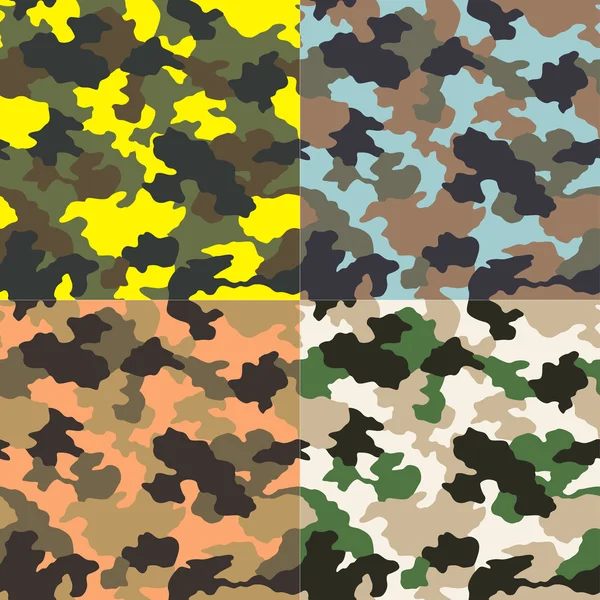 Seamless camouflage pattern — Stock Vector