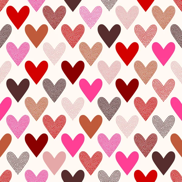 Seamless heart pattern — Stock Vector