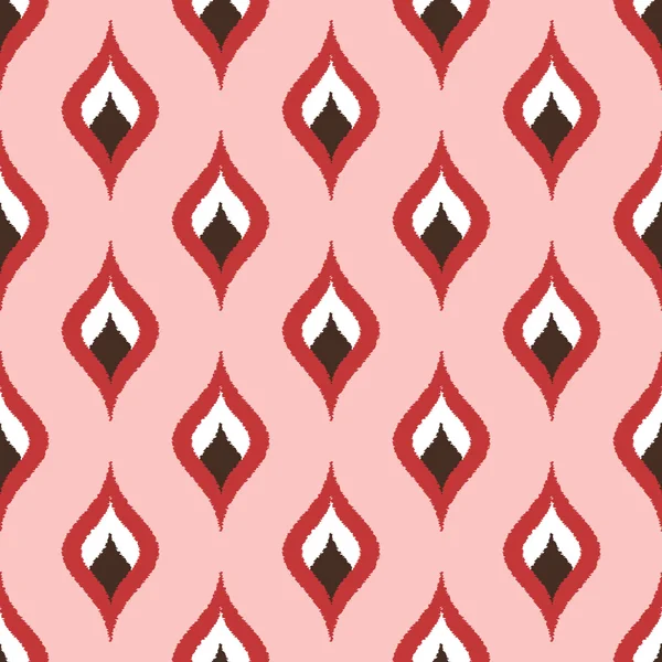 Kromme sieraad Krabbel patroon roze — Stockvector