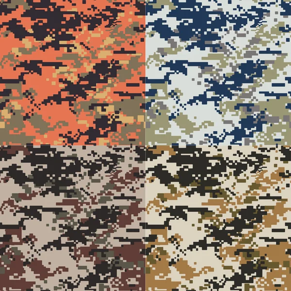 Seamless camouflage pattern — Stock Vector