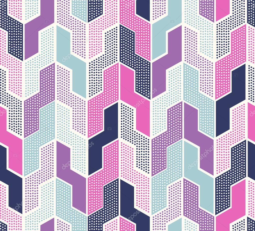 Seamless dots geometric pattern