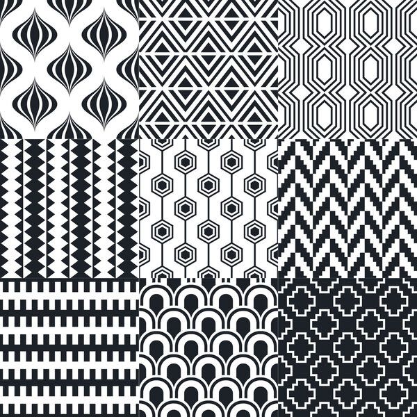 Set of elegant patterns