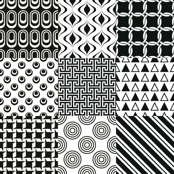 Set van elegante patronen — Stockvector