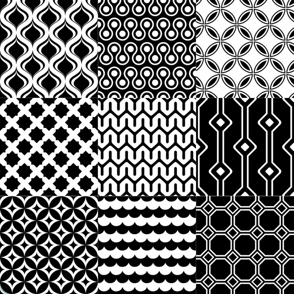 Conjunto de patrones elegantes — Archivo Imágenes Vectoriales