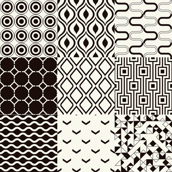 Conjunto de patrones elegantes — Archivo Imágenes Vectoriales